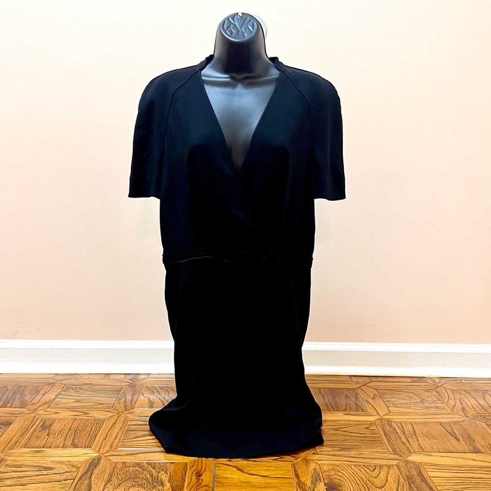 Stella McCartney Black V-neck Short Sleeve Dress